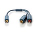 Clicktronic HQ OFC Kabelová redukce jack 3,5F - 2x cinch(M), 10cm