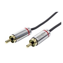 CROMO Kabel cinch(M) - cinch(M), audio, zlacené konektory, 0,5m