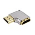 CROMO Redukce HDMI (M) - HDMI (F), lomená vpravo
