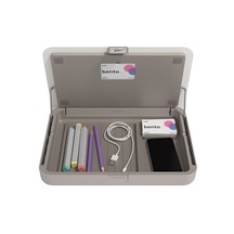 Dataflex Ergonomická stolní sada, (stojan,úložný box) bílá, Addit Bento