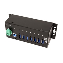 ExSys USB 5Gbps Hub, 7x USB3.0 A(F), kovový, na DIN lištu  (EX-1187HMVS)