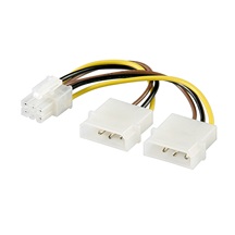 goobay Napájecí redukce 2x 5,25 -> PCI EXPRESS (6pinů)