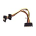 goobay Napájecí kabelová redukce SATA (M) -> 2x SATA (F) 90°, 20cm