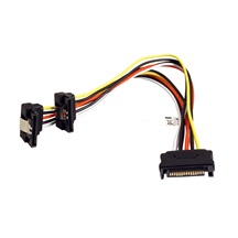 goobay Napájecí kabelová redukce SATA (M) -> 2x SATA (F) 90°, 20cm