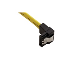 goobay Kabel datový SATA 6 Gb/s, lomený dolů, západky, 0,1m