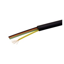 goobay Kabel telefonní 4 žíly, černý, 100% měď, 100m, AWG30