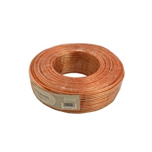 goobay Kabel k reproduktorům, 2x 1,5mm2, OFC měď, trasparentní, 50m