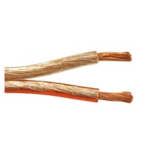 goobay Kabel k reproduktorům, 2x 2,5mm2, OFC měď, trasparentní, 100m