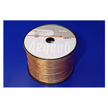 goobay Kabel k reproduktorům, 2x 2,5mm2, OFC měď, trasparentní, 100m