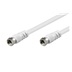 goobay Kabel anténní SAT, 75dB, F(M) - F(M), 2,5m, bílý