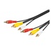 goobay Kabel 3x Cinch (M) - 3x Cinch (M), 2x audio/1x video, 1,5m