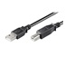 goobay USB 2.0 kabel A-B, 0,25m, černý