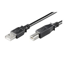 goobay USB 2.0 kabel A-B, 0,25m, černý