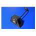 goobay USB 2.0 kabel prodlužovací A-A, M-F, 0,6m s držákem, černý