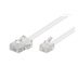 goobay Kabel telefonní RJ45 - RJ11, bílý, 3m