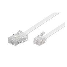 goobay Kabel telefonní RJ45 - RJ11, bílý, 3m