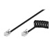 goobay Kabel telefonní RJ9, 4/4, černý, 2m, kroucený