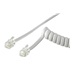 goobay Kabel telefonní RJ9, 4/4, bílý, 2m, kroucený