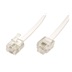 goobay Kabel telefonní s konektory RJ11, 6/4, bílý, 10m