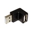 goobay USB  redukce, USB A(M) - USB A(F), lomená nahoru