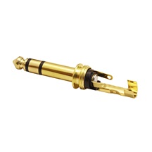 goobay Konektor stereo jack 6,3 M, zlacený