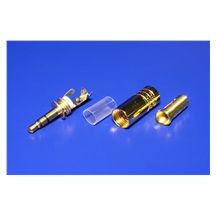 goobay Konektor stereo jack 3,5(M) na kabel, zlacený
