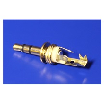 goobay Konektor stereo jack 3,5(M) na kabel, zlacený
