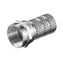 goobay F konektor pro kabel 5,2mm, šroubovací, zinek