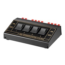 goobay Přepínač reproduktorů 1x stereo na 4x stereo, manuální