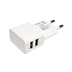 goobay Napájecí adaptér síťový (230V) - 2x USB, 2,4A, bílý