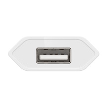 goobay Napájecí adaptér síťový (230V) - 1x USB, 1A, plochý, bílý
