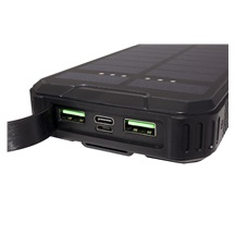 goobay Powerbanka se solárním nabíjením, 20Ah, 2x USB A QC 3.0, USB C  PD, outdoor