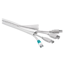 goobay Pás na svazování kabelů, suchý zip, průměr 2-4cm, délka 1,8m, bílý