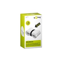 goobay Pás na svazování kabelů, suchý zip, průměr 2-4cm, délka 1,8m, bílý
