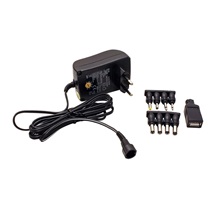 goobay Univerzální napájecí adaptér 3-12V/1,5A, černý
