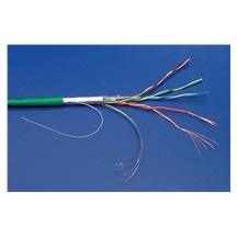 goobay Kabel FTP kulatý, kat. 5e, Eca, 100m, lanko, zelený