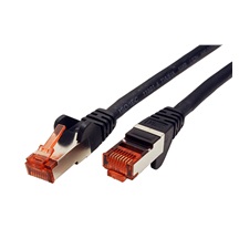 goobay S/FTP patchkabel kat. 6, LSOH, 30m, černý