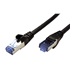 goobay S/FTP patchkabel kat. 6a, LSOH, 30m, černý