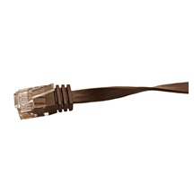 goobay UTP patchkabel kat. 6, plochý, 7m, hnědý