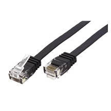 goobay UTP patchkabel kat. 6, plochý, 7m, černý