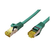 goobay S/FTP patchkabel kat. 7, s konektory RJ45, LSOH, 0,25m, zelený