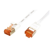 goobay FTP patchkabel kat. 6, plochý, 1,5m, bílý