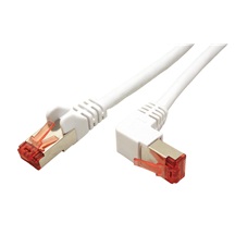goobay S/FTP patchkabel kat.6, lomený konektor, 10m, bílý