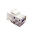 goobay Keystone konektor RJ45 kat. 5e, bílý, nestíněný, 180°, montáž bez nástrojů