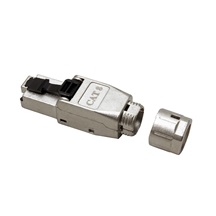 goobay Konektor RJ45 kat. 8.1, stíněný, na lanko / drát, montáž bez nástrojů