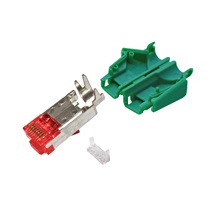 HiRose Konektor RJ45 kat. 6 stíněný, na lanko, TM21, zelená krytka, 50ks