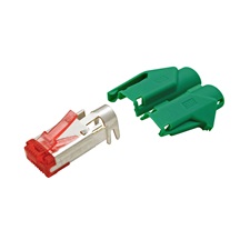 HiRose Konektor RJ45 kat. 6 stíněný, na lanko, TM21, zelená krytka, 50ks
