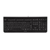 CHERRY Klávesnice, USB, německá, černá, (JK-0800DE-2)