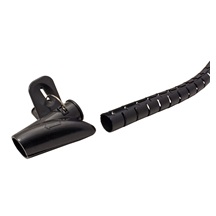 InLine Kabelový organizér, průměr 20mm, se zaváděcím nástrojem, 10m, černý