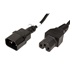 InLine Kabel síťový prodlužovací, IEC320 C14 - C15, 2m, černý